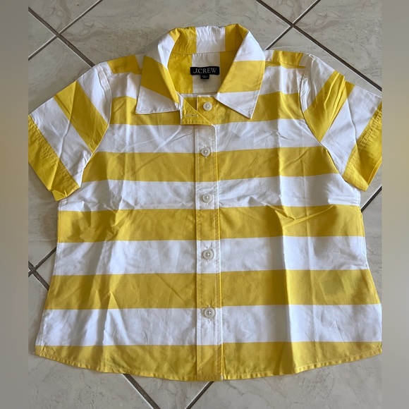 NWT J. Crew Gamine Poplin Shirt in Cabana Stripe - Picture 5 of 5